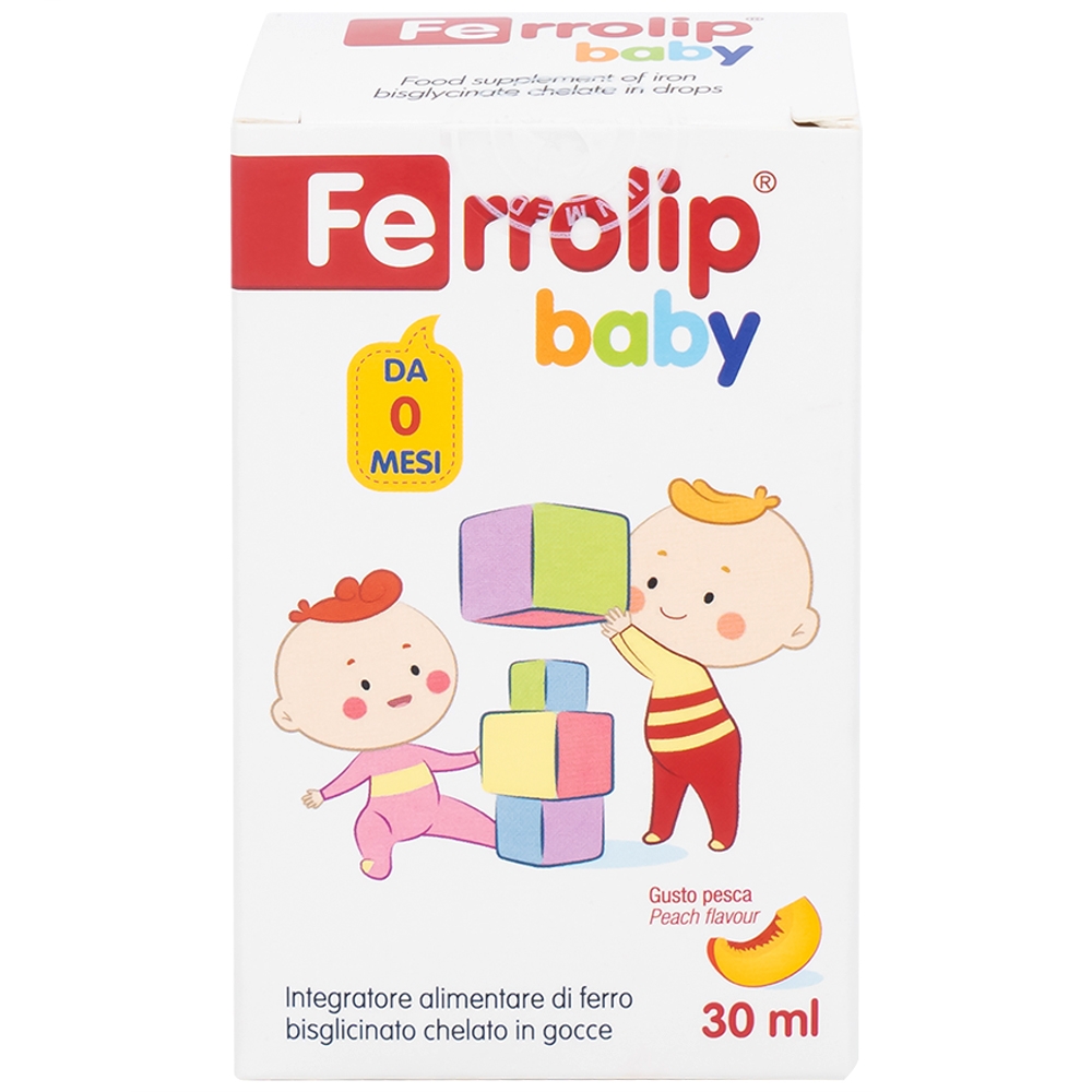 Hình ảnh  Dung dịch Ferrolip Baby InPharma SpA bổ sung sắt, giảm nguy cơ thiếu máu (30ml)
