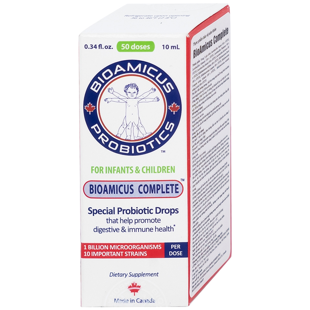 Hình ảnh Dung dịch Bioamicus Complete 10ml hỗ trợ cải thiện hệ vi sinh đường ruột, giảm rối loạn tiêu hóa (10ml)
