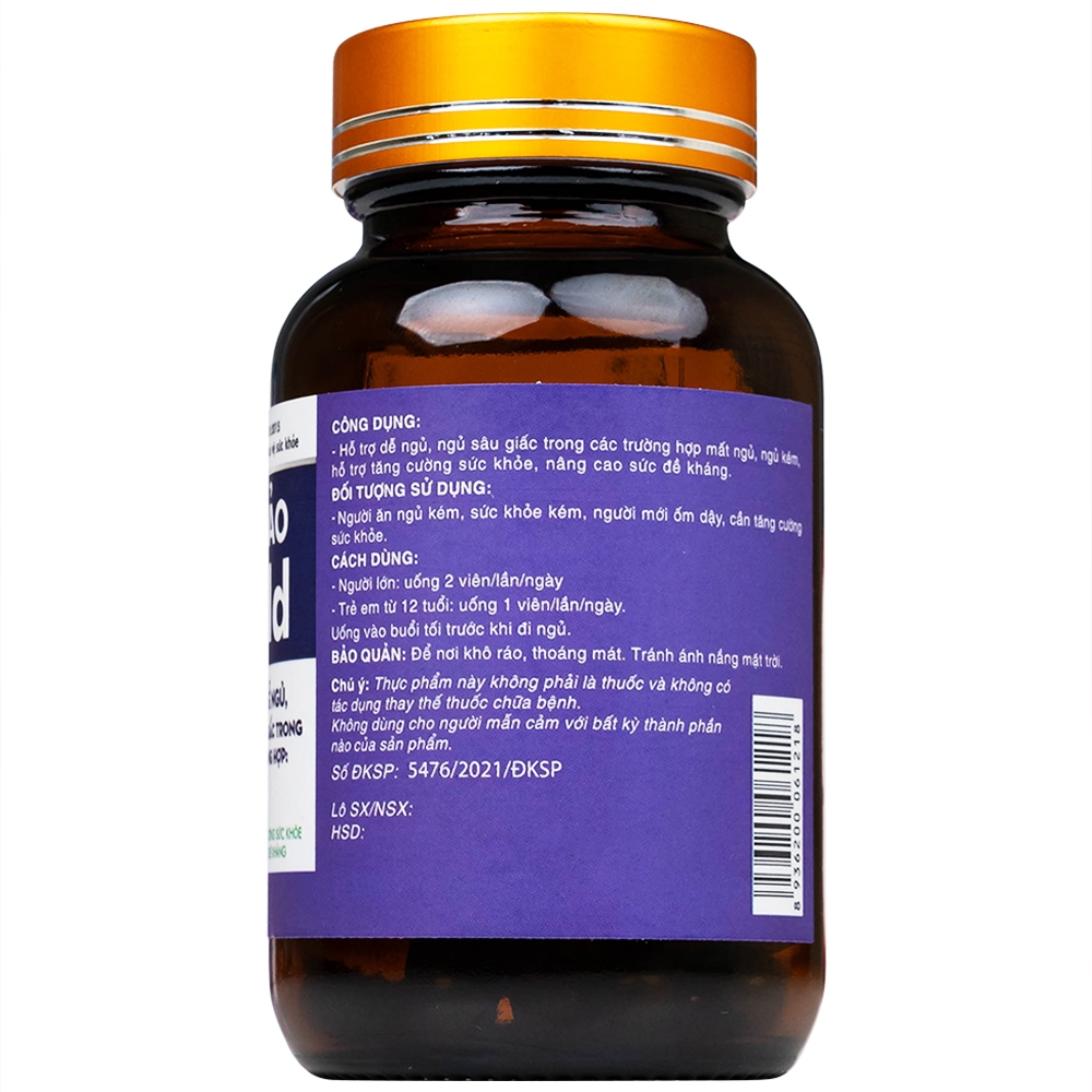 Hình ảnh Viên uống Trùng Thảo Gold Thành Công hỗ trợ dễ ngủ, ngủ sâu giấc (30 viên)