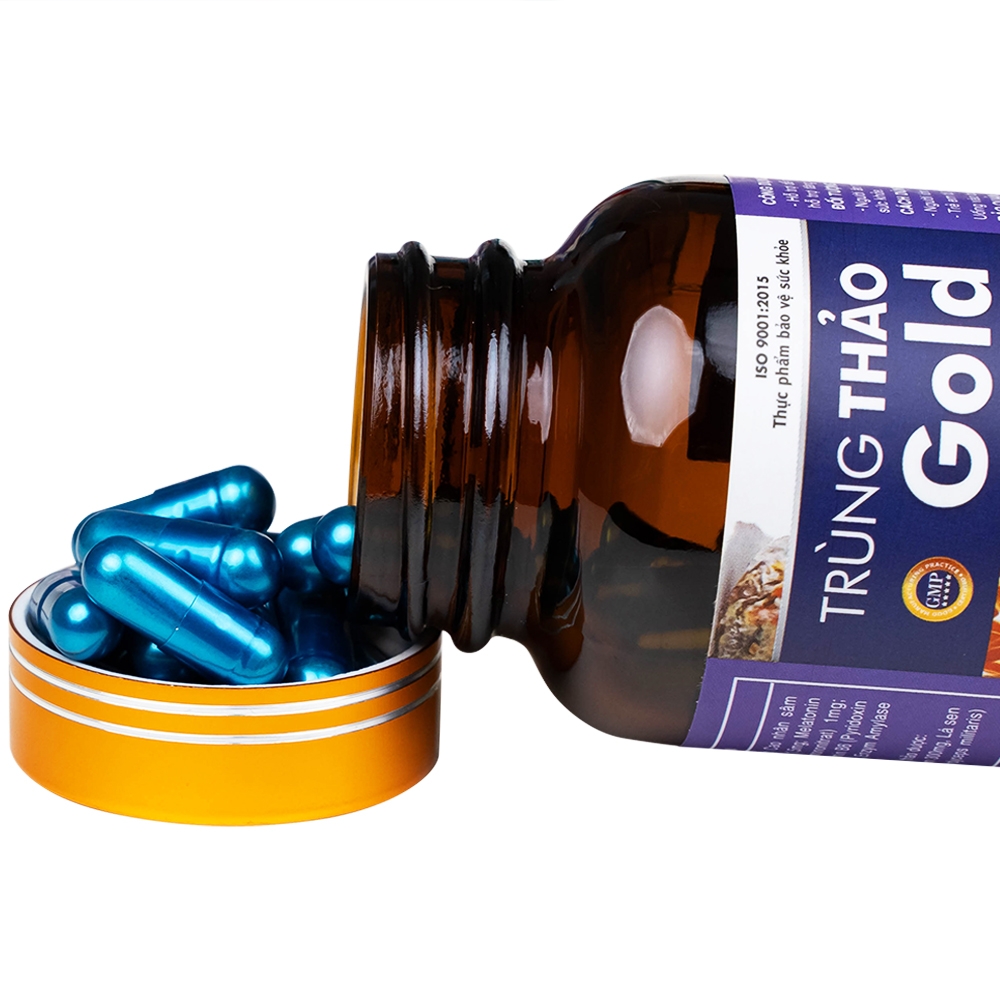 Hình ảnh Viên uống Trùng Thảo Gold Thành Công hỗ trợ dễ ngủ, ngủ sâu giấc (30 viên)