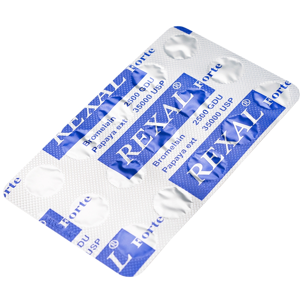 Hình ảnh Viên uống Rexal Forte Lustrel hỗ trợ kháng viêm, giảm phù nề, sưng tấy do chấn thương (2 vỉ x 15 viên)