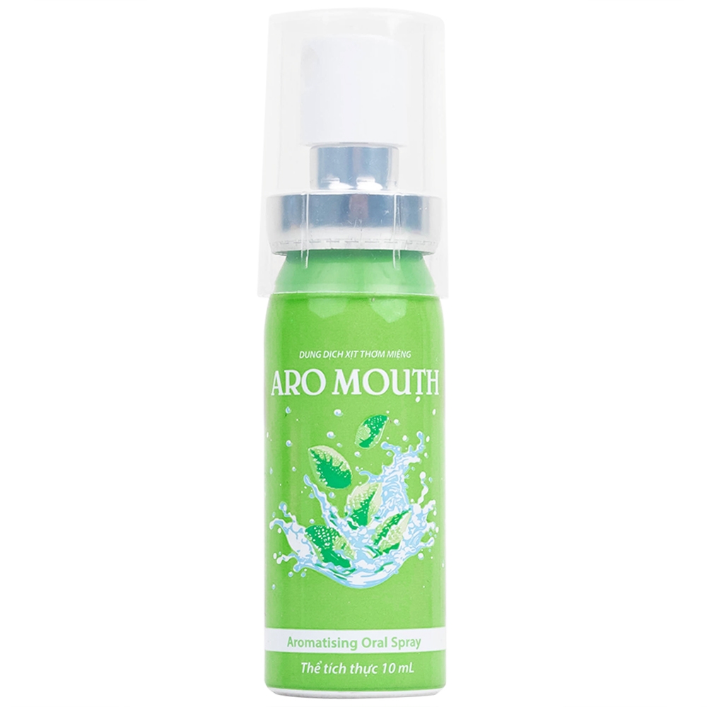 Hình ảnh Xịt thơm miệng Aro Mouth 10ml Hgsg Pharma làm thơm miệng tức thì khử mùi hôi miệng, mùi thức ăn, rượu bia
