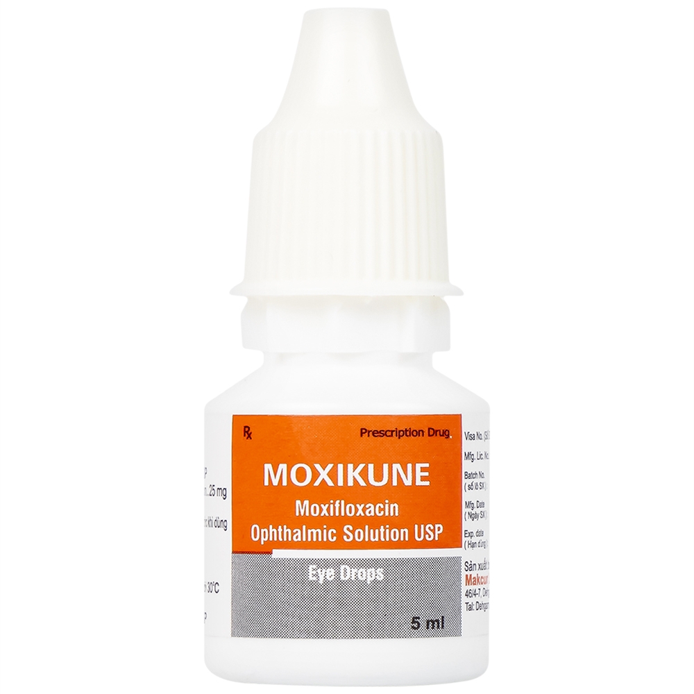 Hình ảnh Dung dịch nhỏ mắt Moxikune điều trị các tình trạng nhiễm khuẩn mắt, chống viêm sau phẫu thuật (5ml)