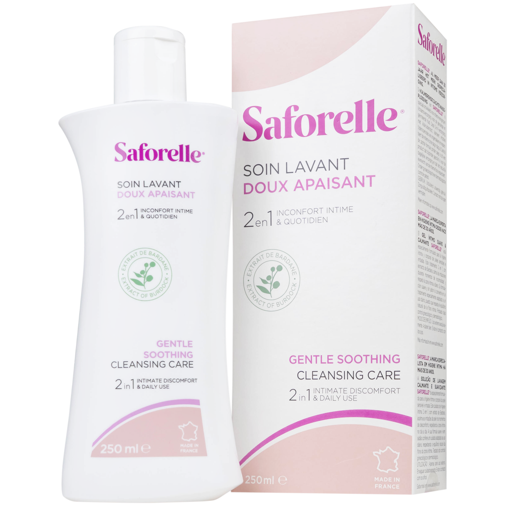 Hình ảnh Dung dịch vệ sinh phụ nữ Saforelle Gentle Soothing Cleansing Care làm sạch dịu nhẹ, bảo vệ vùng kín (250ml)