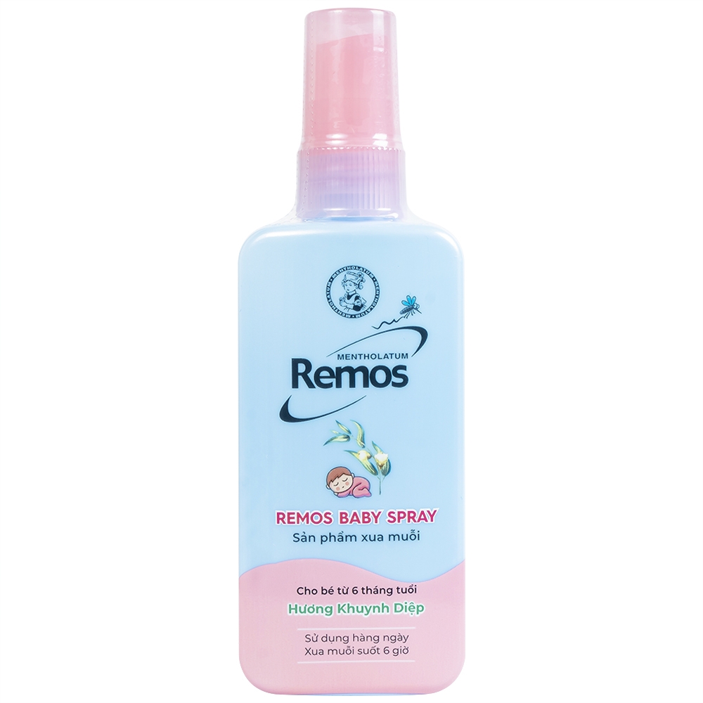 Hình ảnh Xịt xua muỗi Remos hương Khuynh Diệp xua muỗi suốt 6 giờ cho bé từ 6 tháng tuổi (70ml)