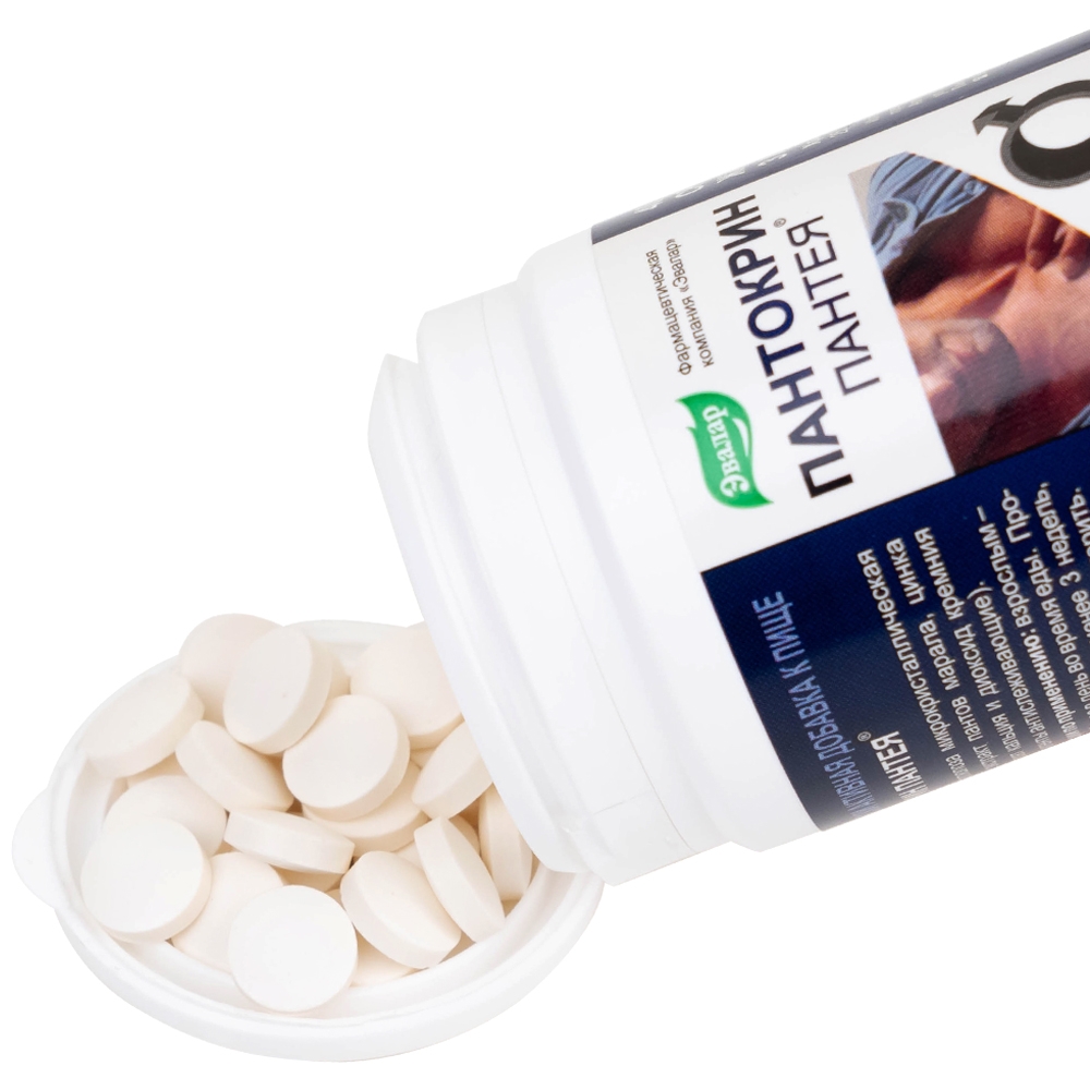 Hình ảnh Viên uống Panteya Evalar giúp bổ sung kẽm và chiết xuất nhung hươu, giúp bồi bổ sức khỏe (40 viên)