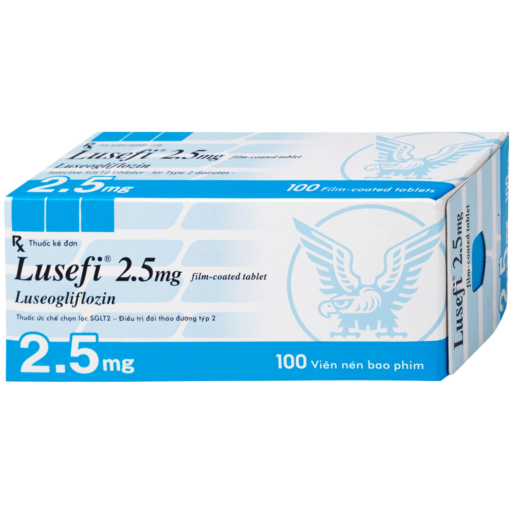 Hình ảnh Thuốc Lusefi 2.5mg Taisho điều trị bệnh đái tháo đường tuýp 2 (10 vỉ x 10 viên)