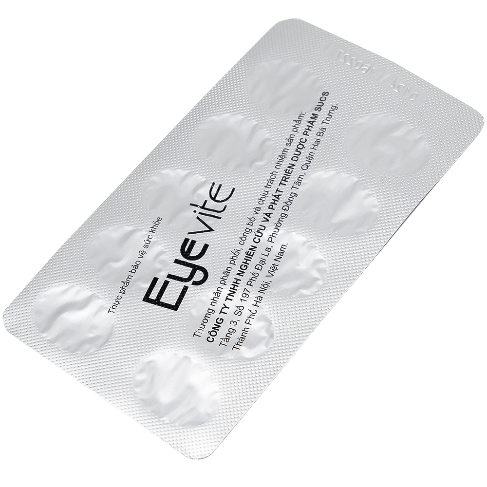 Hình ảnh Viên uống Eyevite Sucs hỗ trợ chống oxy hóa, tăng cường thị lực (3 vỉ x 10 viên)