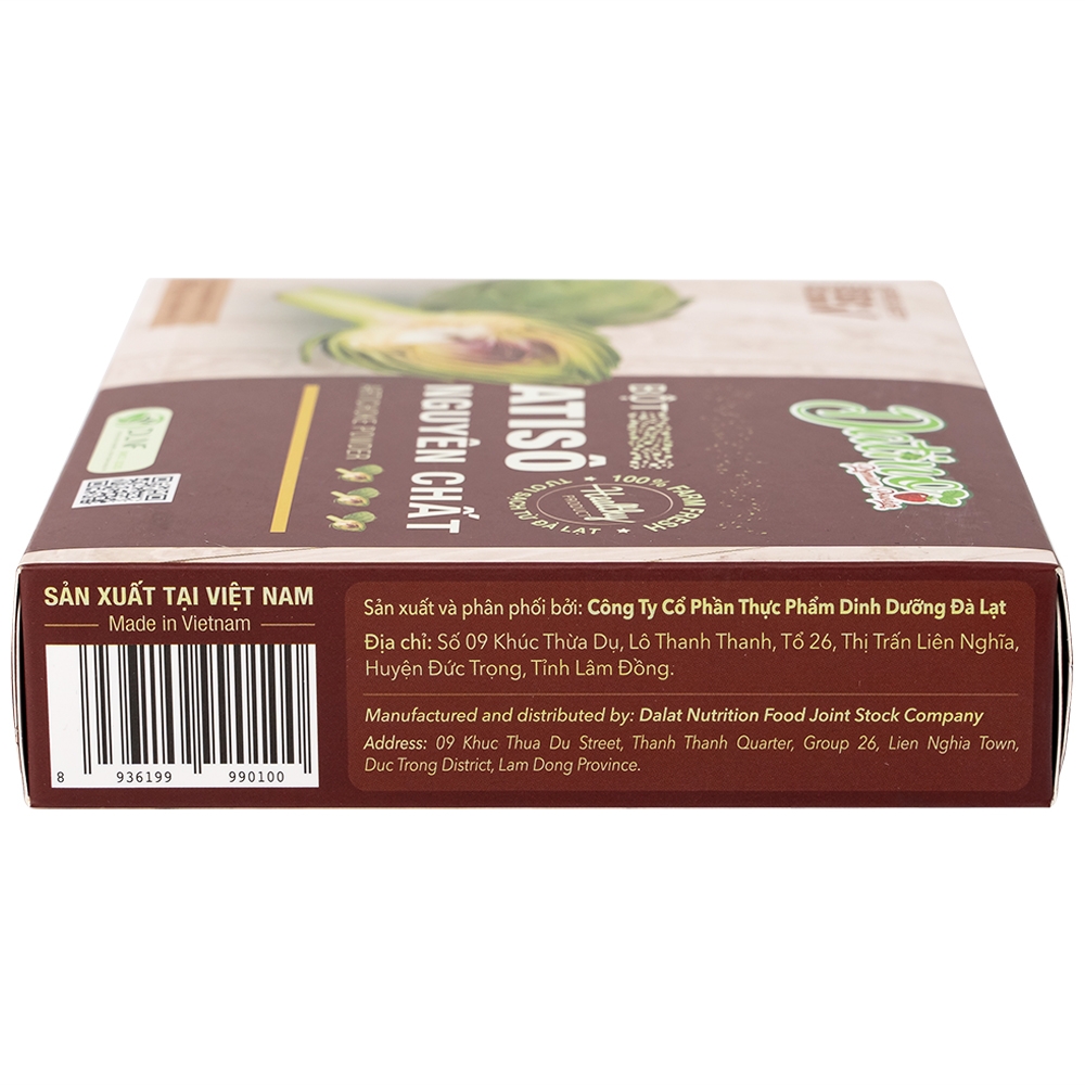 Hình ảnh Bột Atisô nguyên chất Datino hỗ trợ mát gan, giải độc cơ thể (3g x 15 gói)