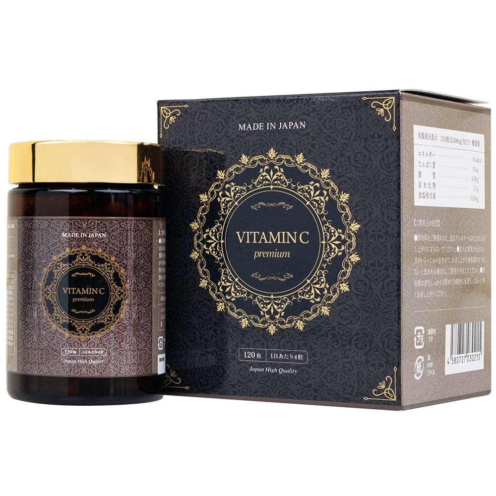 Hình ảnh Viên uống Vitamin C Premium Kenko bổ sung vitamin C, hạn chế oxy hóa, tăng đề kháng (120 viên)