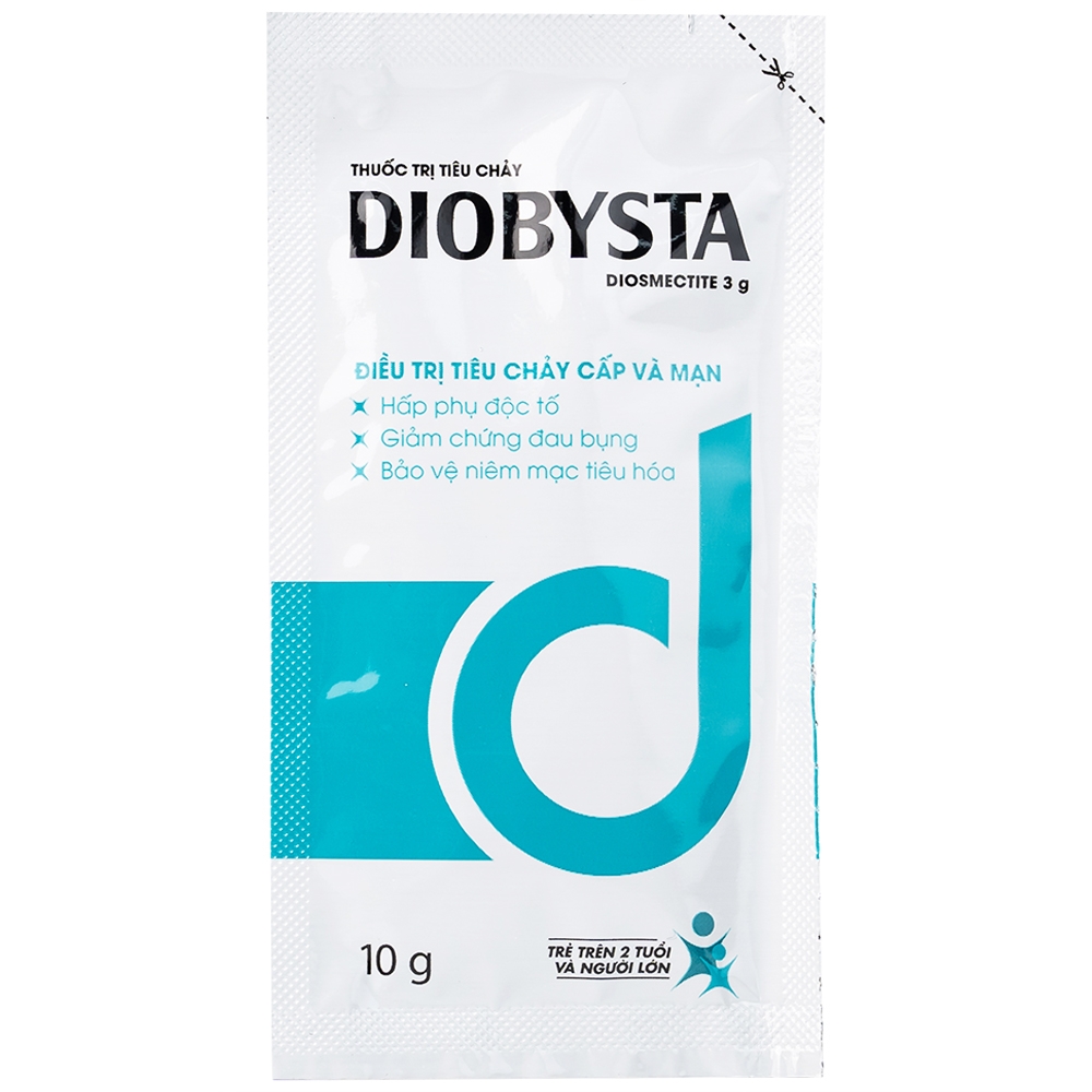 Hình ảnh Thuốc Diobysta Merap điều trị tiêu chảy cấp và mạn (12 gói)