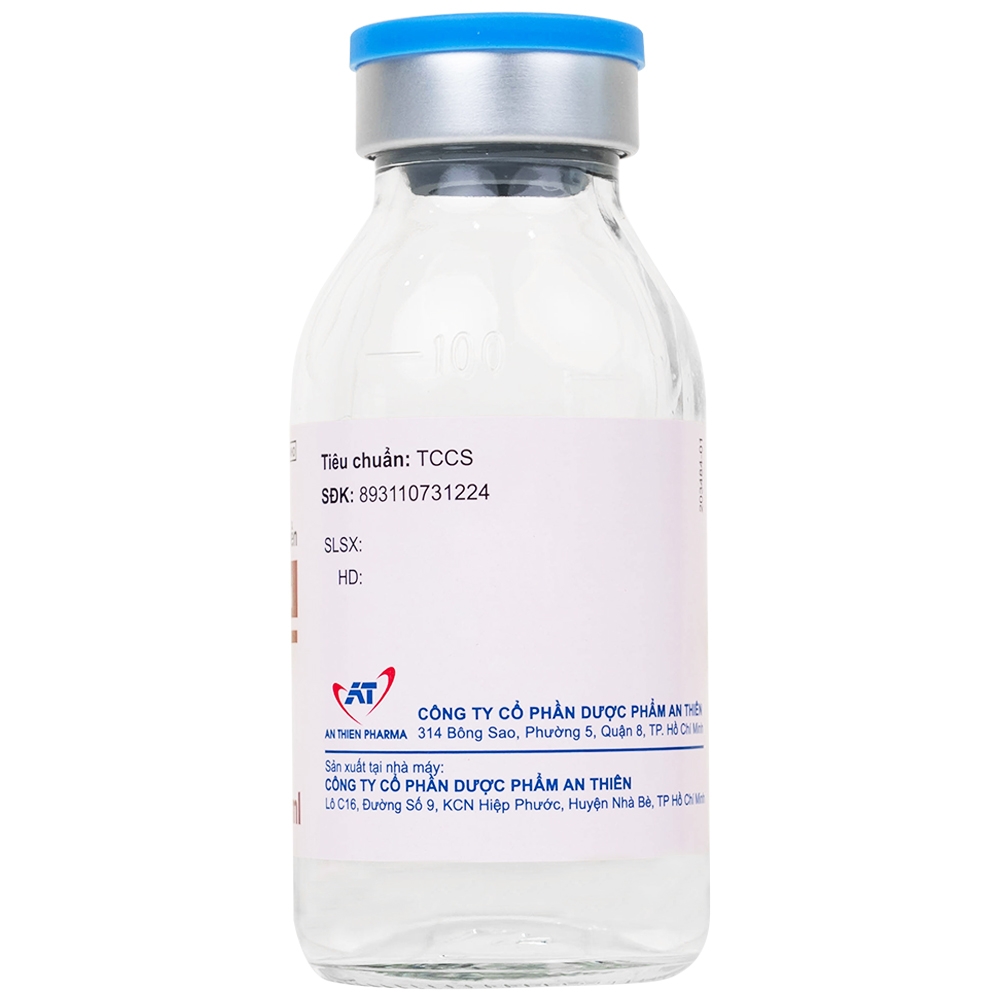 Hình ảnh Dung dịch tiêm truyền A.T Cetam 200mg/ml An Thiên điều trị triệu chứng của hội chứng tâm thần (60ml)
