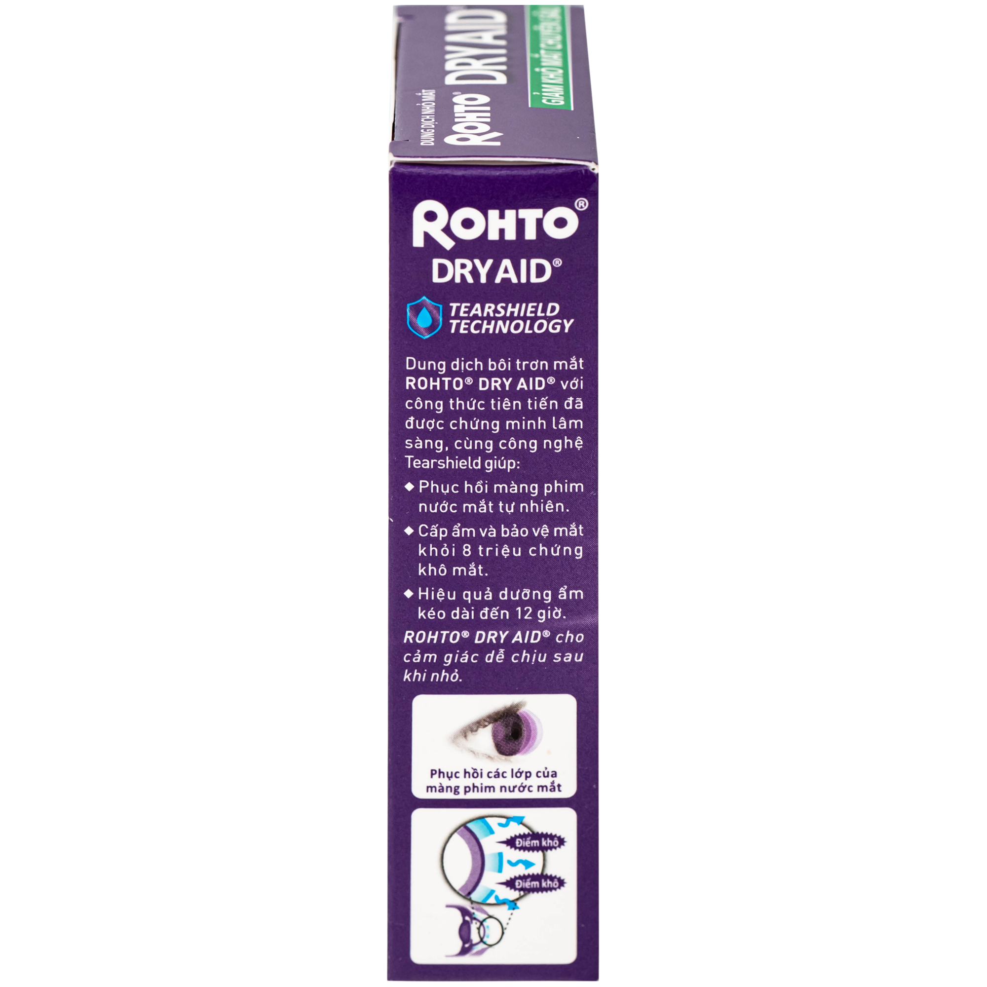 Hình ảnh Nhỏ Mắt Rohto Dry Aid 10Ml Cấp Ẩm Bảo Vệ Mắt Khỏi Các Triệu Chứng Khô Mắt