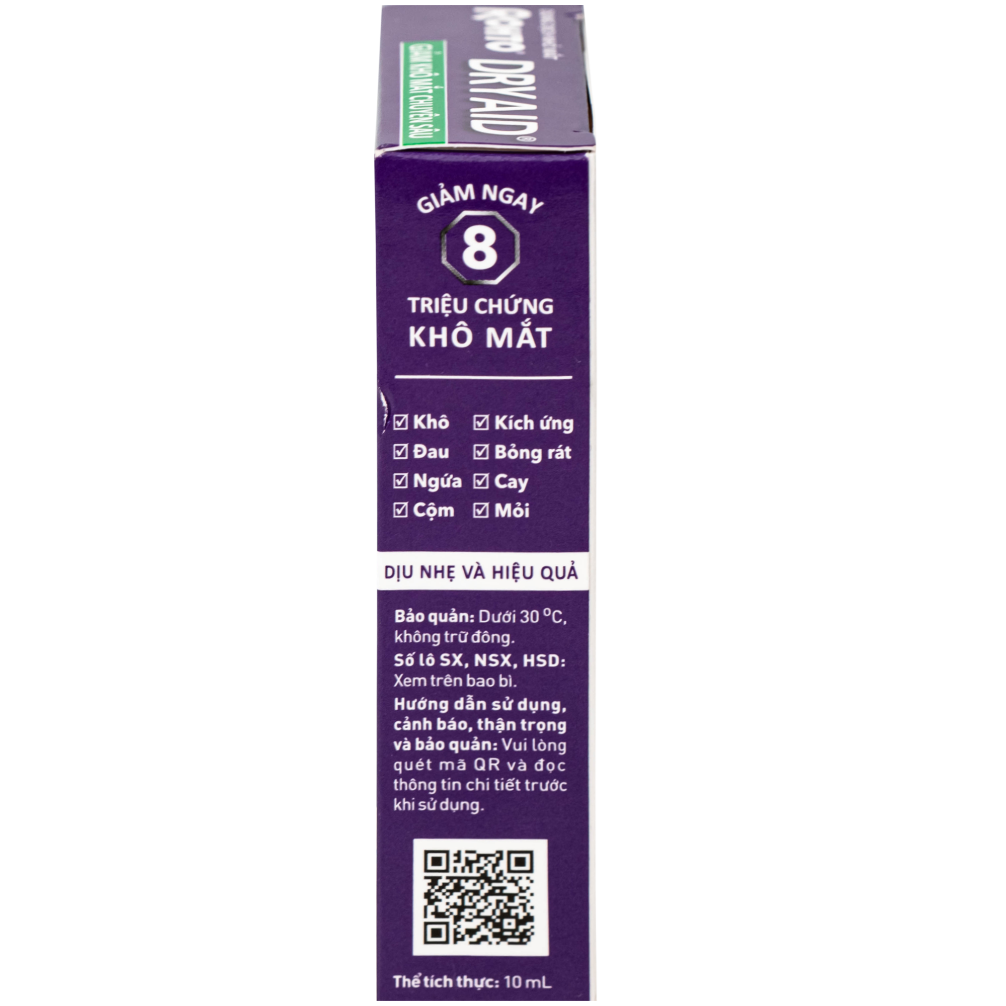 Hình ảnh Nhỏ Mắt Rohto Dry Aid 10Ml Cấp Ẩm Bảo Vệ Mắt Khỏi Các Triệu Chứng Khô Mắt