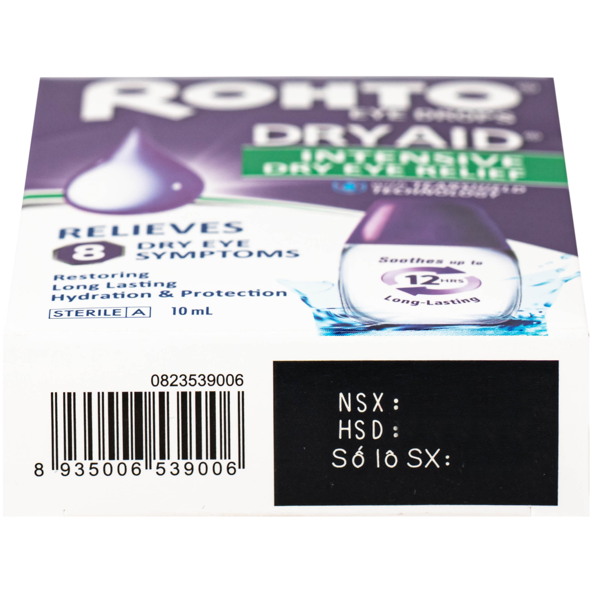 Hình ảnh Nhỏ Mắt Rohto Dry Aid 10Ml Cấp Ẩm Bảo Vệ Mắt Khỏi Các Triệu Chứng Khô Mắt