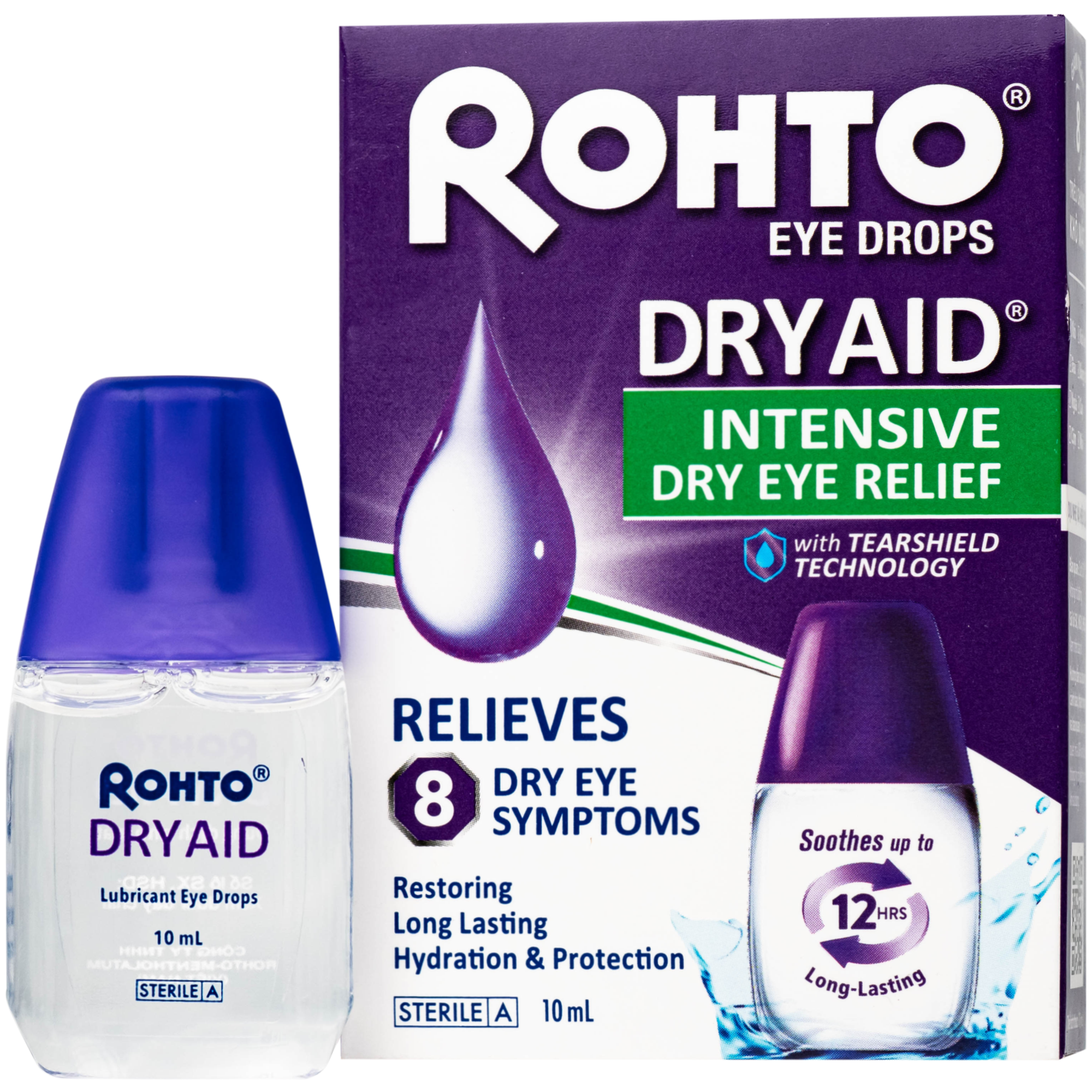 Hình ảnh Nhỏ Mắt Rohto Dry Aid 10Ml Cấp Ẩm Bảo Vệ Mắt Khỏi Các Triệu Chứng Khô Mắt
