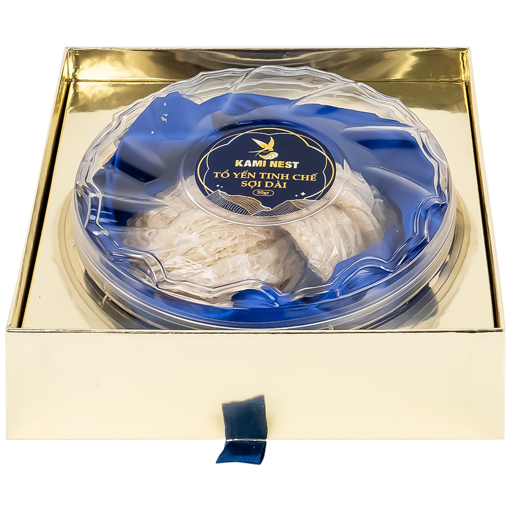 Hình ảnh Tổ yến tinh chế sợi dài Kami Nest bổ dưỡng cho hệ tim mạch, tăng cường hệ thống miễn dịch (50g)