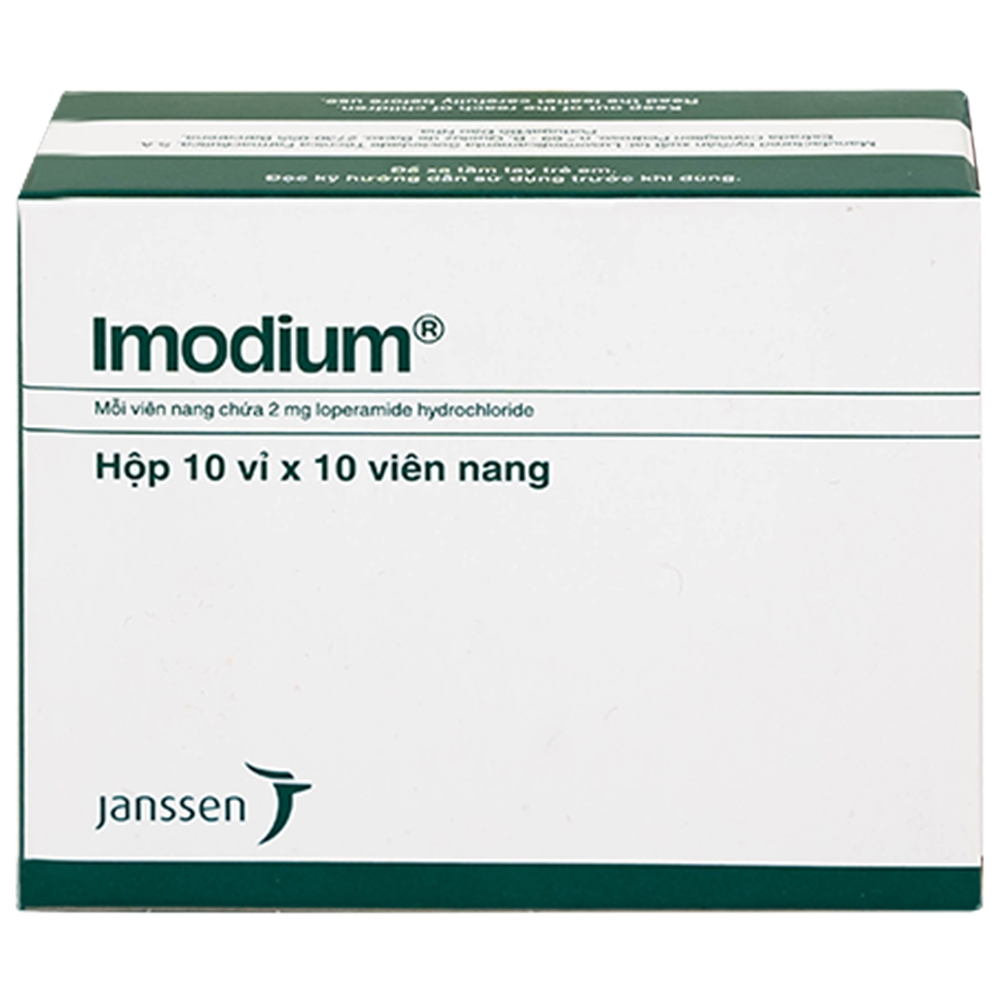 Hình ảnh Thuốc Imodium 2mg Janssen điều trị tiêu chảy cấp tính (10 vỉ x 10 viên)