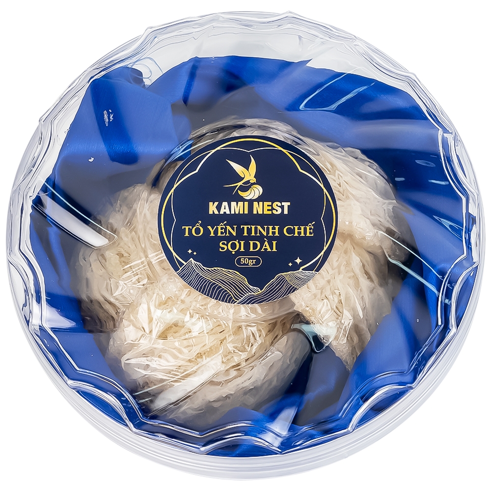 Hình ảnh Tổ yến tinh chế sợi dài Kami Nest bổ dưỡng cho hệ tim mạch, tăng cường hệ thống miễn dịch (50g)