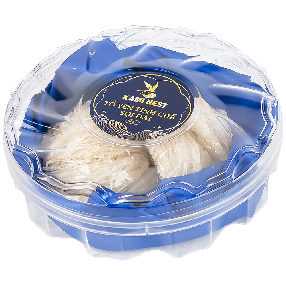 Hình ảnh Tổ yến tinh chế sợi dài Kami Nest bổ dưỡng cho hệ tim mạch, tăng cường hệ thống miễn dịch (50g)