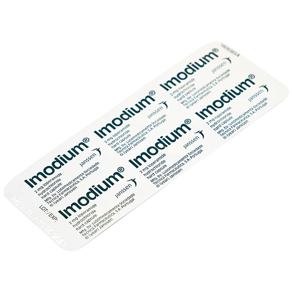 Hình ảnh Thuốc Imodium 2mg Janssen điều trị tiêu chảy cấp tính (10 vỉ x 10 viên)