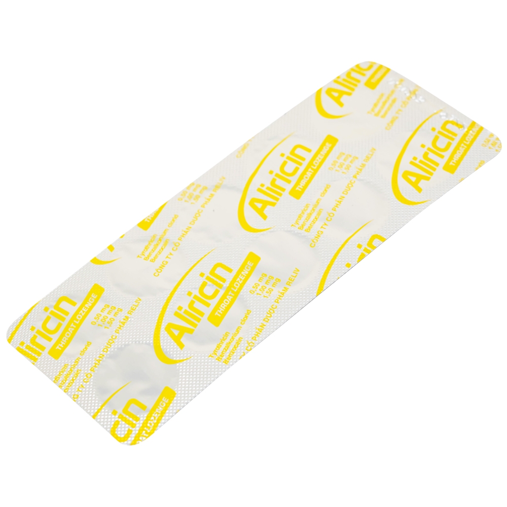 Hình ảnh Thuốc Aricicin Reliv điều trị viêm họng, viêm amidan, viêm miệng, viêm hầu (2 vỉ x 10 viên)