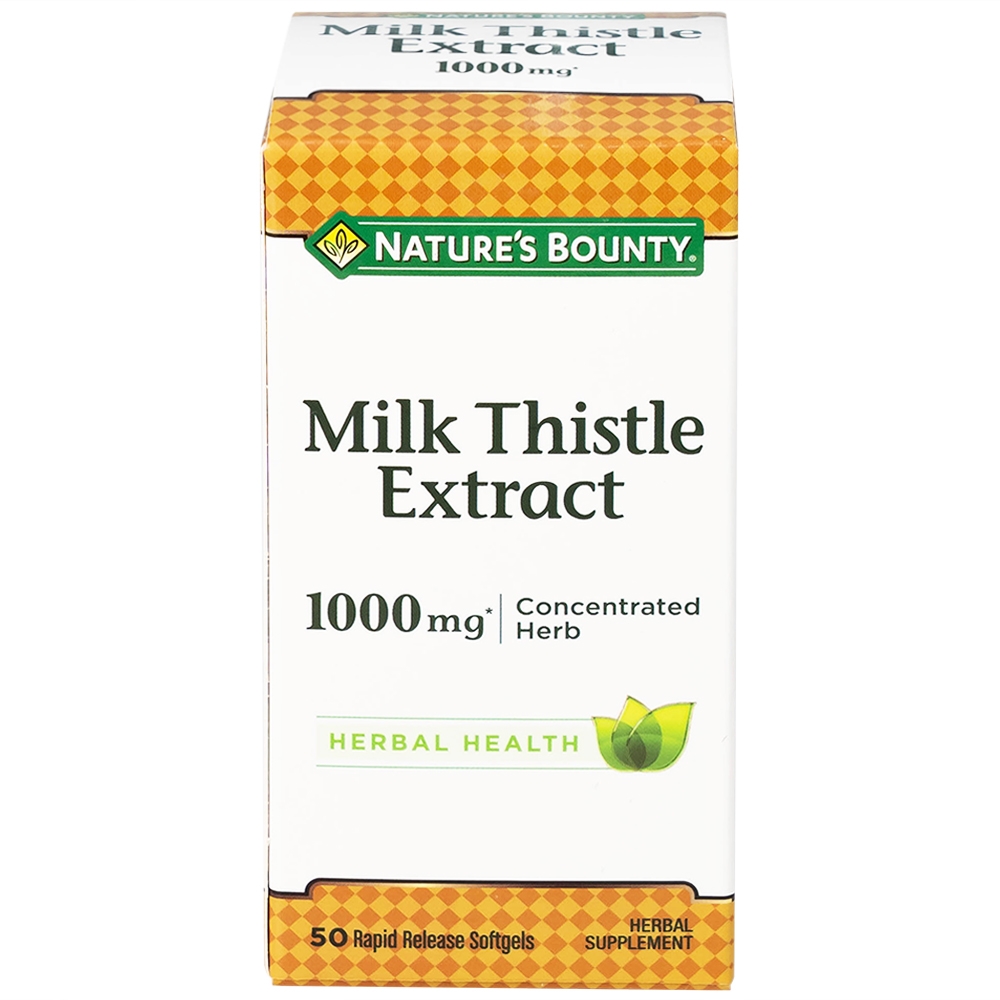Hình ảnh Viên uống Milk Thistle Nature's Bounty hỗ trợ tăng cường chức năng gan, bảo vệ gan (50 viên)