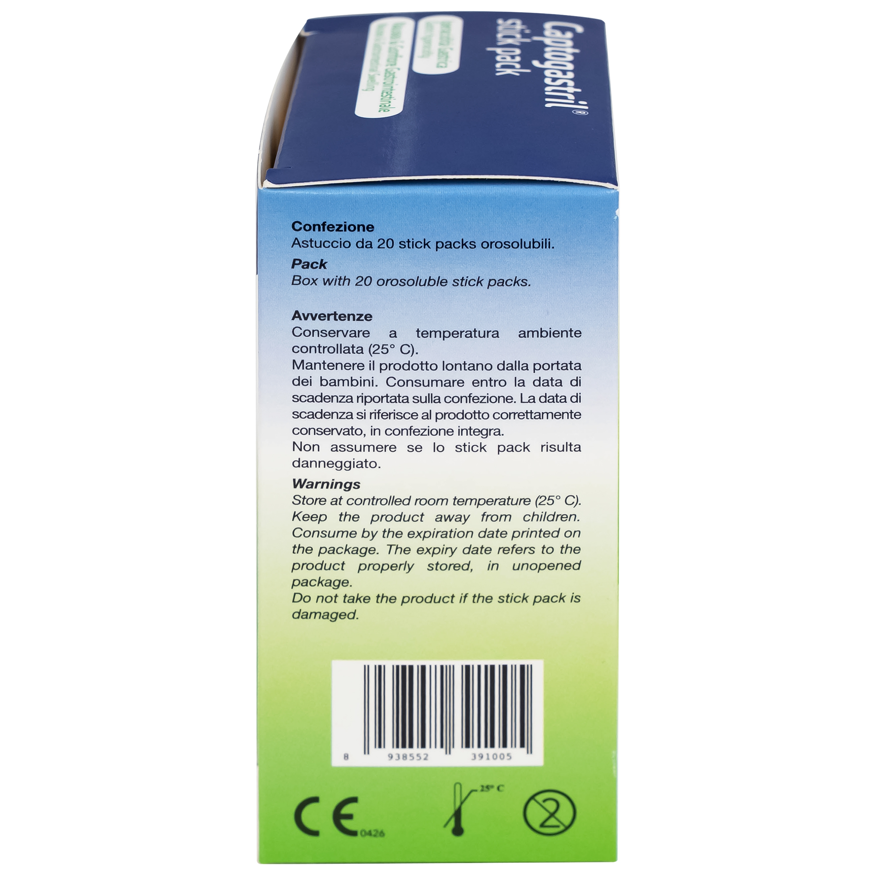 Hình ảnh Vi bột Captogastril giảm nhanh acid, đau dạ dày, ợ nóng, đầy hơi, buồn nôn, khó tiêu hộp 20 gói