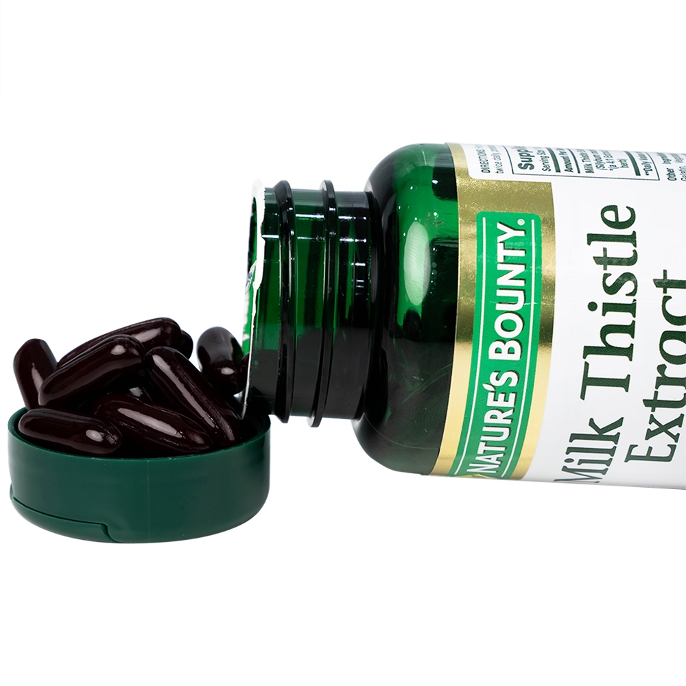 Hình ảnh Viên uống Milk Thistle Nature's Bounty hỗ trợ tăng cường chức năng gan, bảo vệ gan (50 viên)