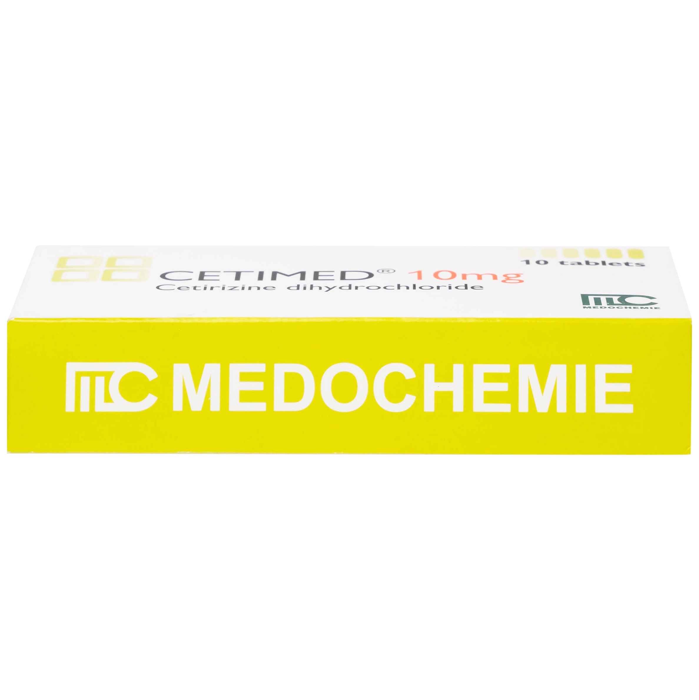Hình ảnh Thuốc Cetimed 10mg Medochemie điều trị triệu chứng viêm mũi dị ứng (1 vỉ x 10 viên)