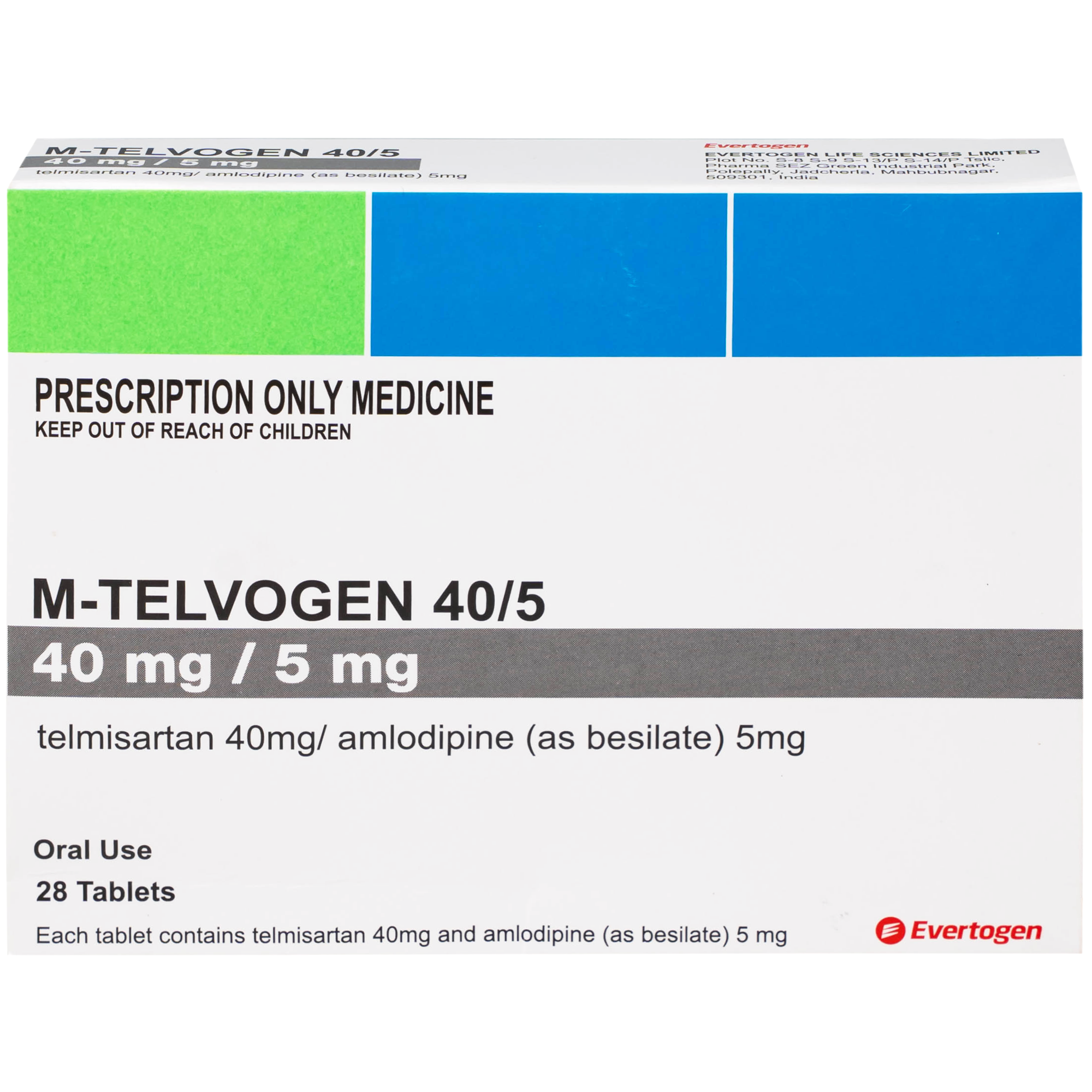 Hình ảnh Thuốc M-Telvogen 40/5mg Evertogen điều trị tăng huyết áp (2 vỉ x 14 viên)