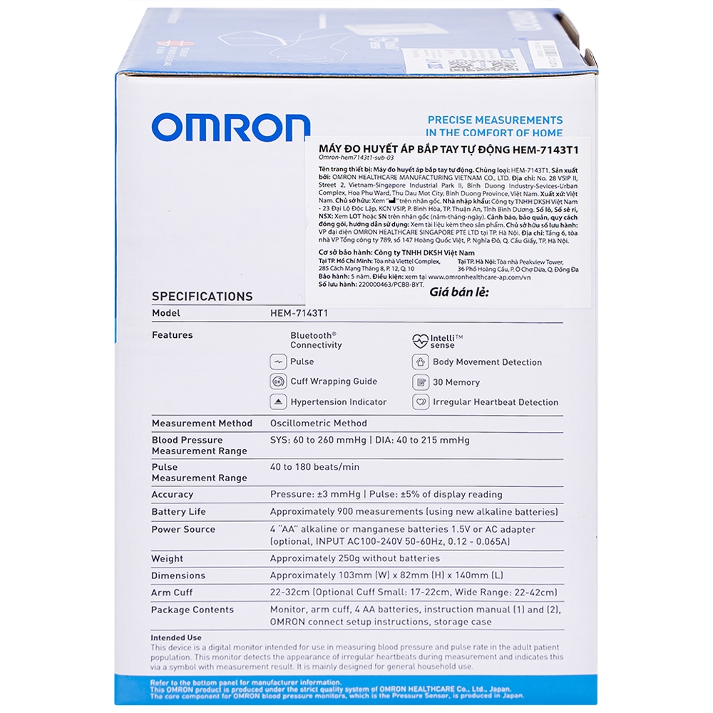 Hình ảnh Máy đo huyết áp bắp tay tự động Omron HEM 7143T1 cho kết quả chính xác, nhanh chóng