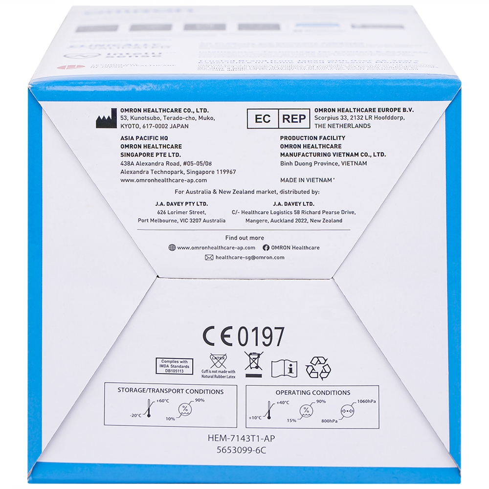 Hình ảnh Máy đo huyết áp bắp tay tự động Omron HEM 7143T1 cho kết quả chính xác, nhanh chóng