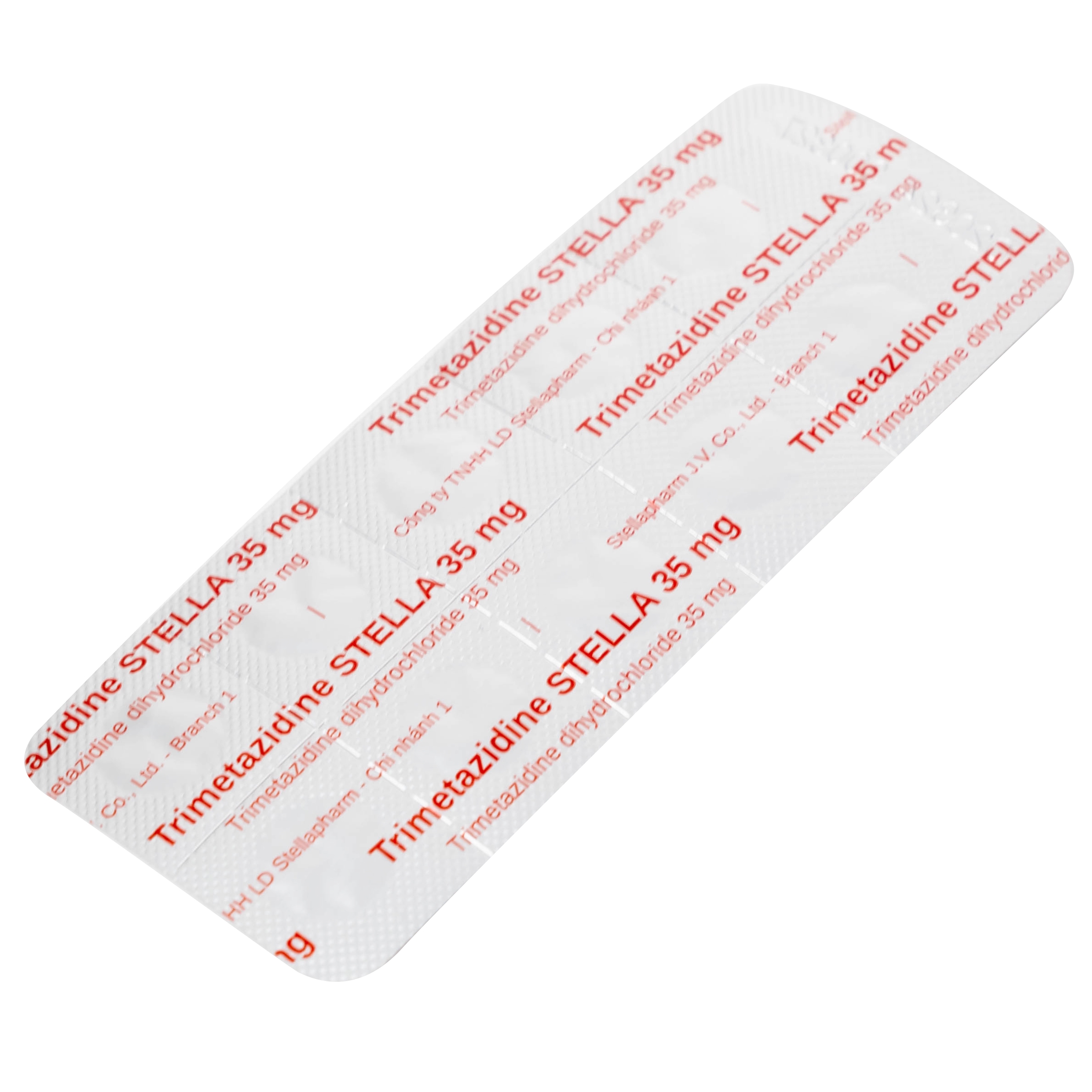 Hình ảnh Thuốc Trimetazidine 35mg Stella Pharm hỗ trợ điều trị triệu chứng đau thắt ngực ổn định (6 vỉ x 10 viên)