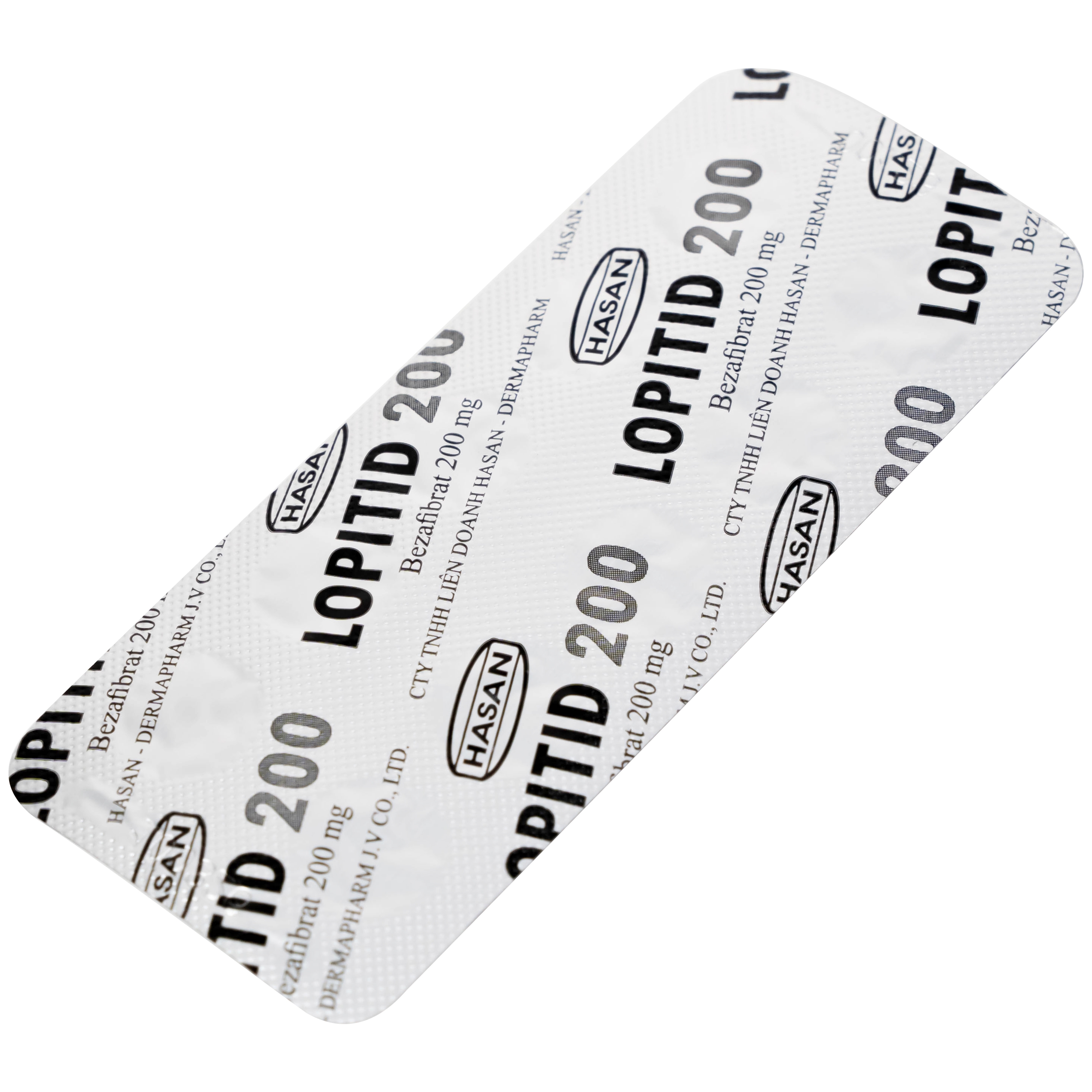 Hình ảnh Thuốc Lopitid 200 Hasan điều trị tăng triglycerid máu nặng (3 vỉ x 10 viên)