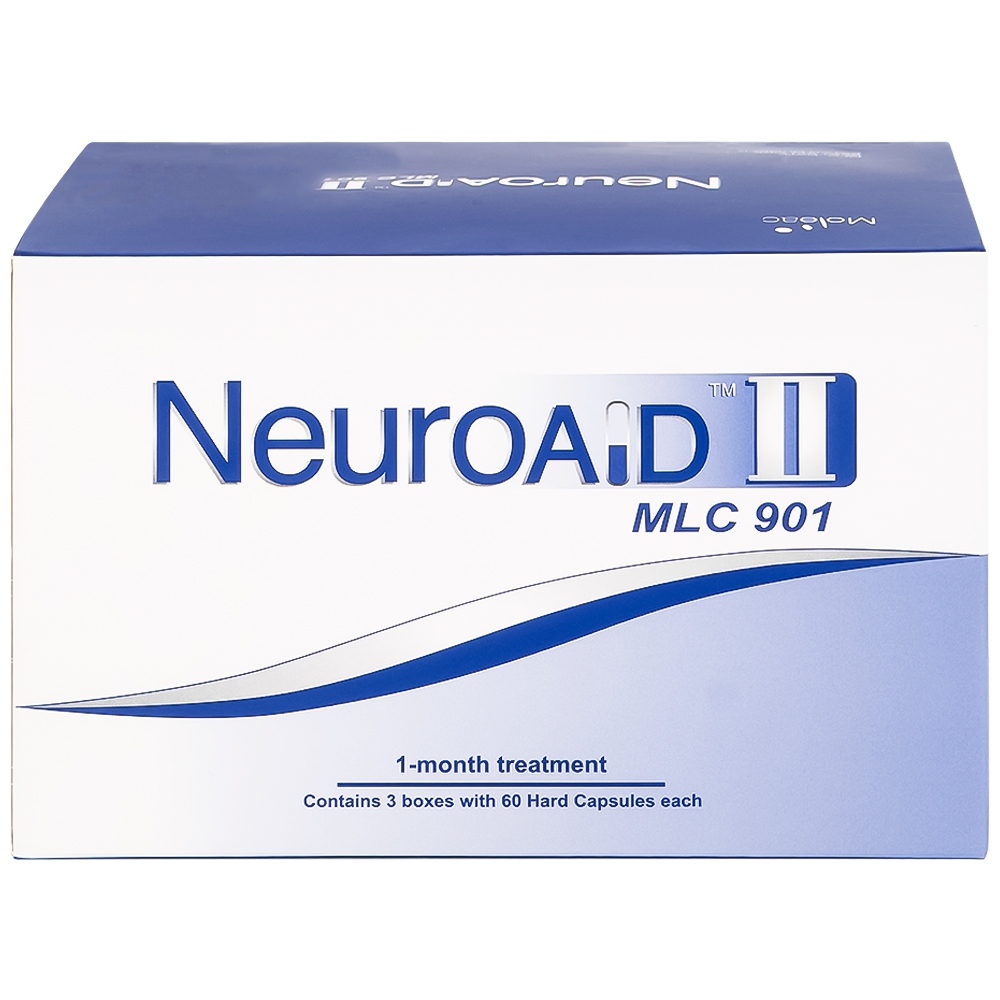 Hình ảnh Thuốc NeuroAID II MLC 901 Moleac điều trị phục hồi chức năng cho bệnh nhân đột quỵ (3 hộp x 60 viên)