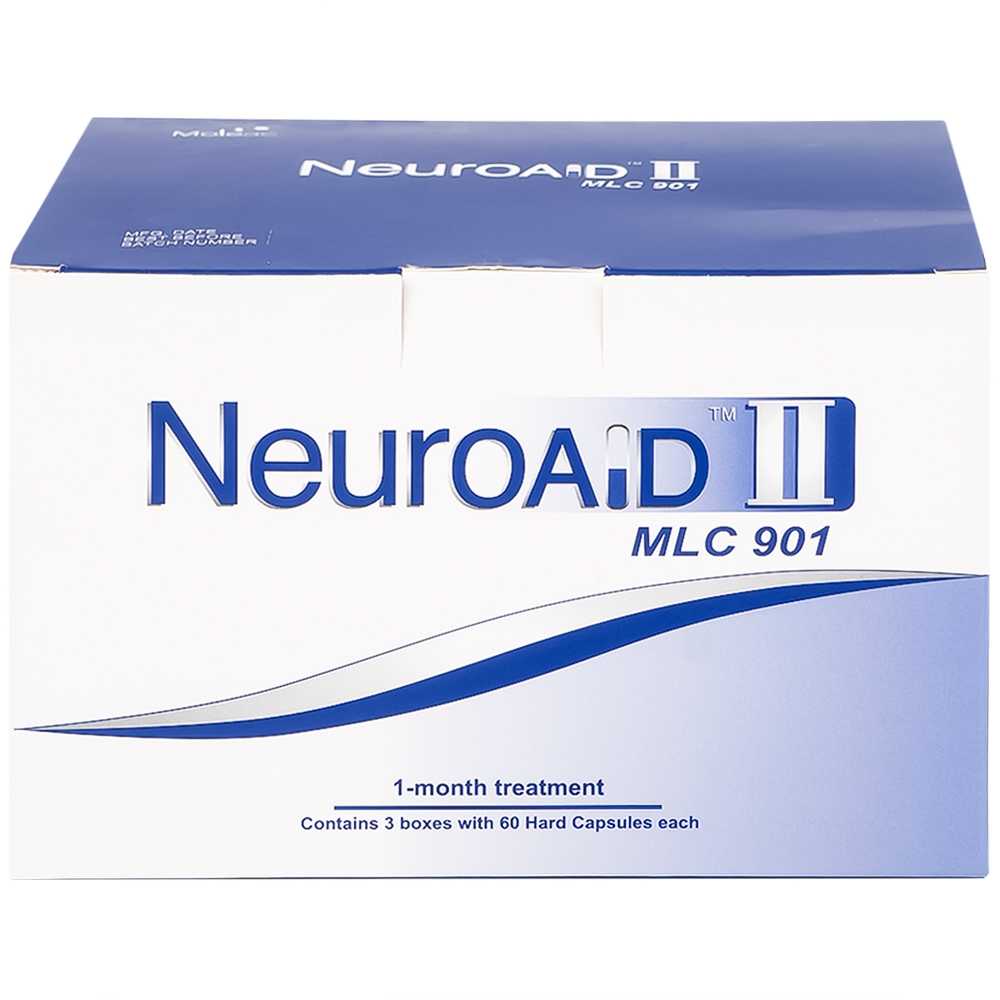 Hình ảnh Thuốc NeuroAID II MLC 901 Moleac điều trị phục hồi chức năng cho bệnh nhân đột quỵ (3 hộp x 60 viên)
