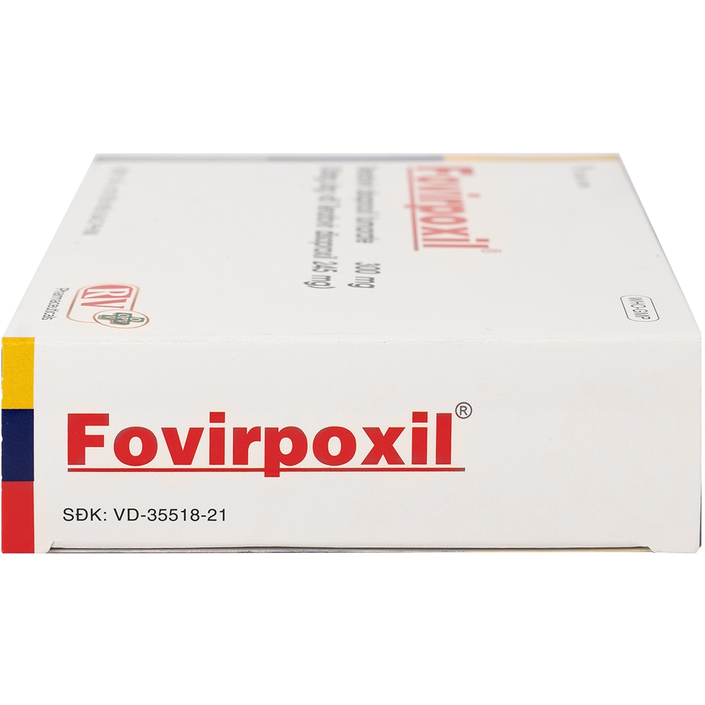 Hình ảnh Thuốc Fovirpoxil Opv Tenofovir disoproxil fumarate điều trị viêm gan B, HIV-1 (3 vỉ x 10 viên)