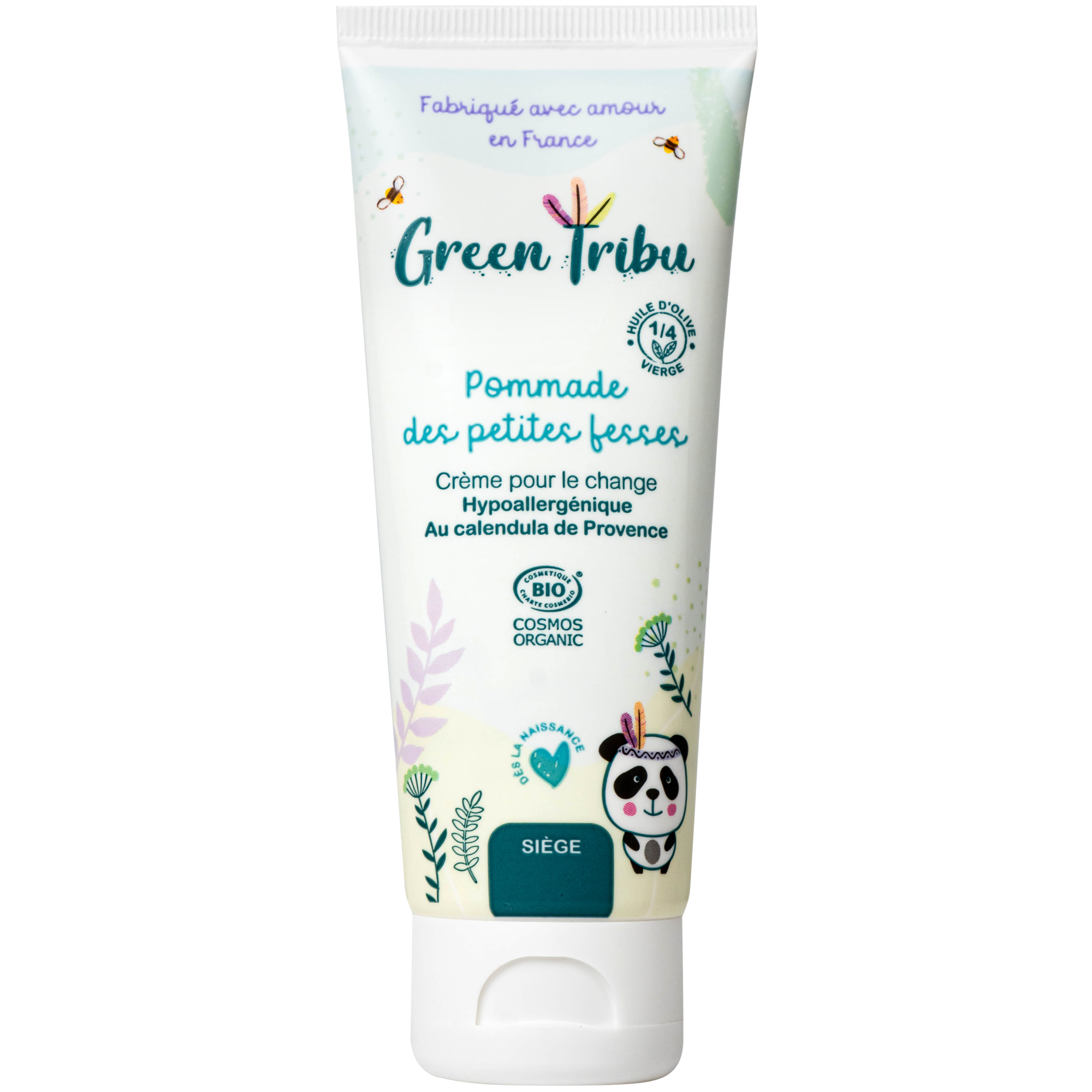 Hình ảnh Kem bôi hữu cơ dịu da, hăm tã cho trẻ sơ sinh và trẻ nhỏ Green Tribu Pommade Des Petites Fesses (75ml)