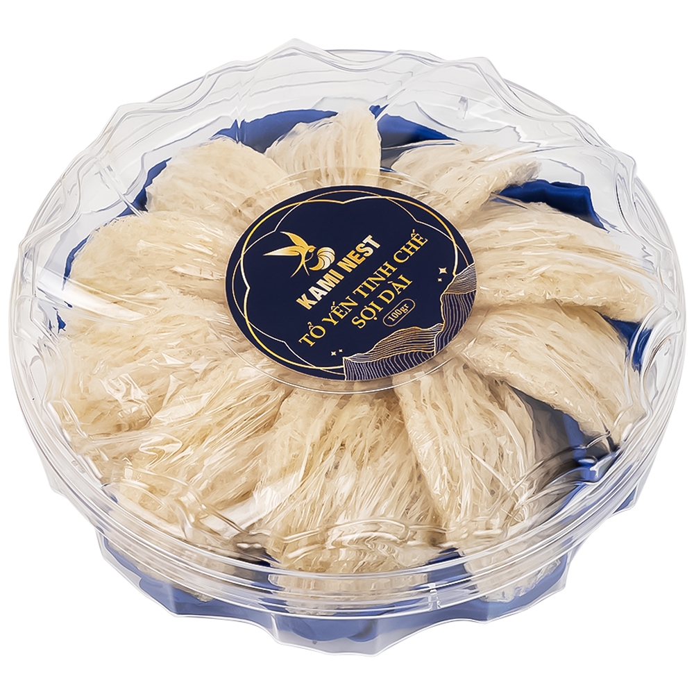 Hình ảnh Tổ yến tinh chế sợi dài Kami Nest bổ dưỡng cho hệ tim mạch, tăng cường hệ thống miễn dịch (100g)