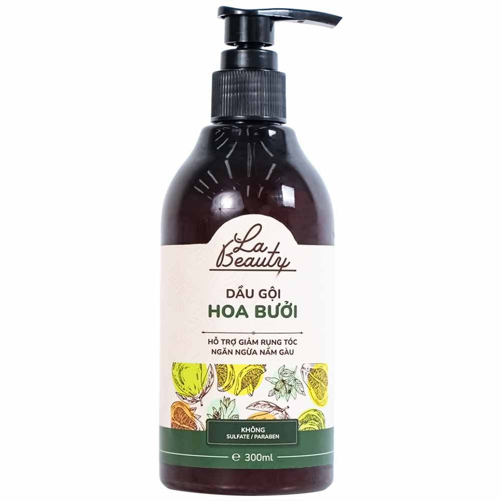 Hình ảnh Dầu gội hoa bưởi La Beauty hỗ trợ giảm rụng tóc, ngăn ngừa nấm gàu (300ml)