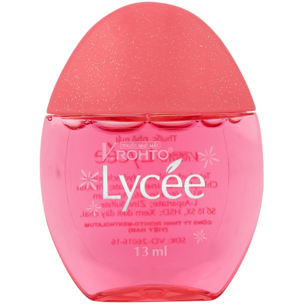 Hình ảnh Thuốc nhỏ mắt V.Rohto Lycée 13ml điều trị đỏ mắt, ngứa mắt, mỏi mắt