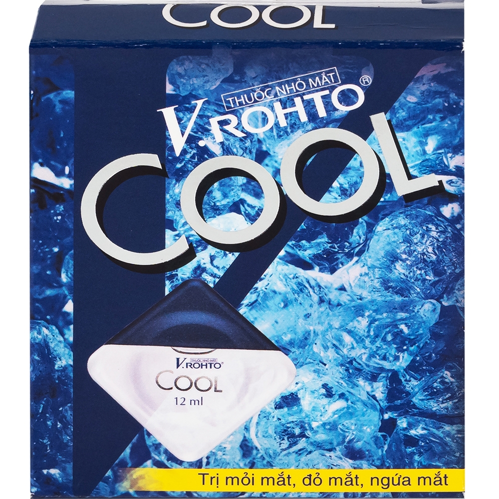 Hình ảnh Thuốc nhỏ mắt V.Rohto Cool (12ml) điều trị mỏi mắt, đỏ mắt, ngứa mắt