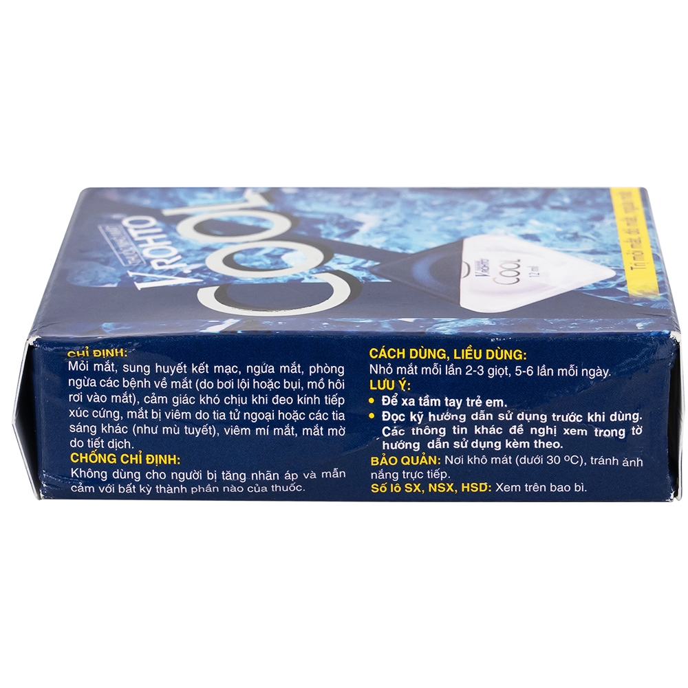 Hình ảnh Thuốc nhỏ mắt V.Rohto Cool (12ml) điều trị mỏi mắt, đỏ mắt, ngứa mắt