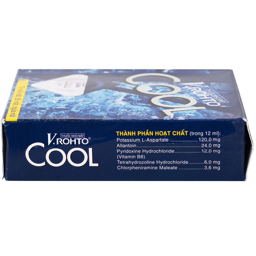 Hình ảnh Thuốc nhỏ mắt V.Rohto Cool (12ml) điều trị mỏi mắt, đỏ mắt, ngứa mắt