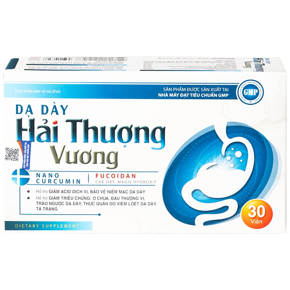 Hình ảnh Viên uống Dạ Dày Hải Thượng Vương hỗ trợ giảm acid dịch vị, bảo vệ niêm mạc dạ dày (30 viên)