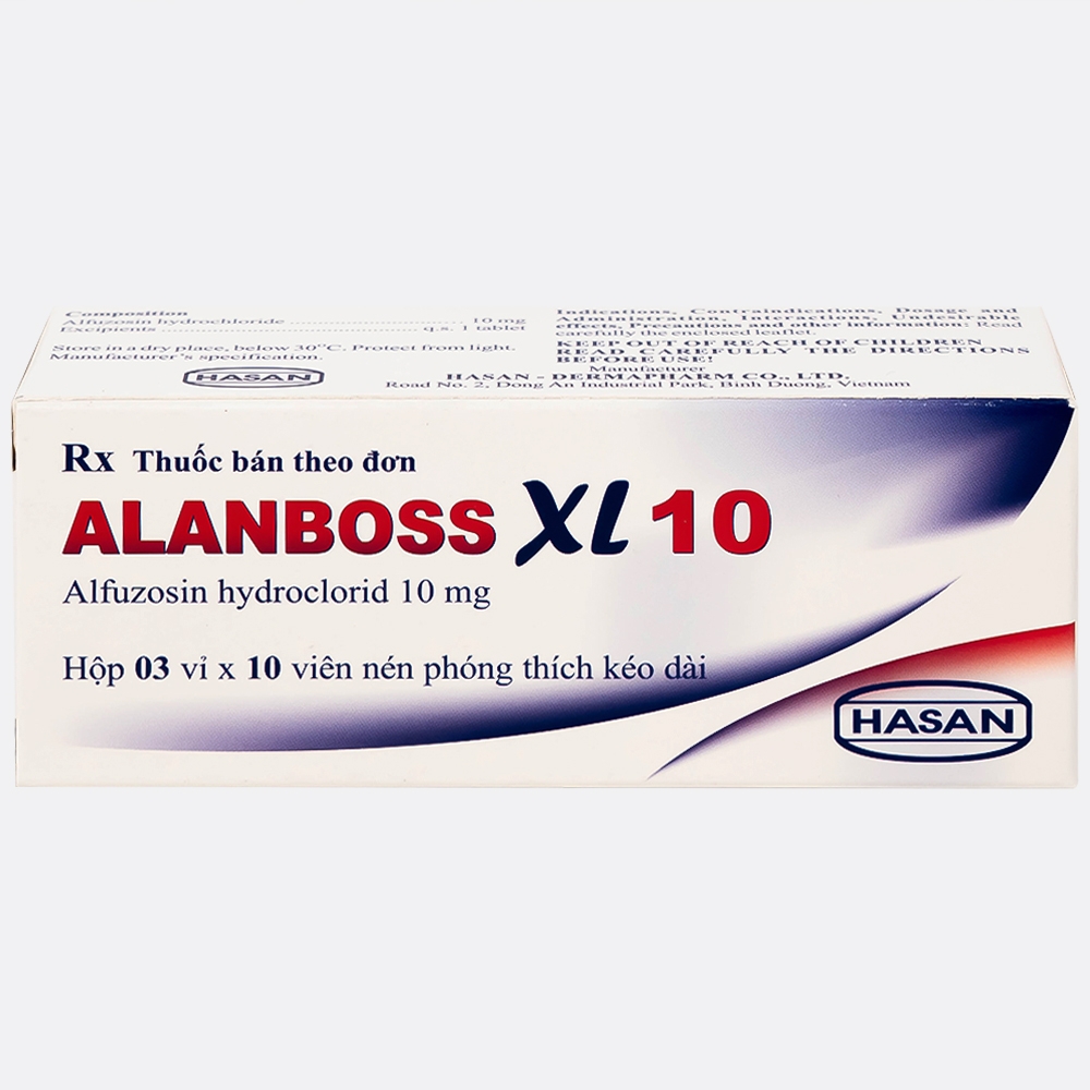 Hình ảnh Thuốc AlanBoss XL 10 Hasan điều trị các triệu chứng của phì đại tuyến tiền liệt lành tính (3 vỉ x 10 viên)