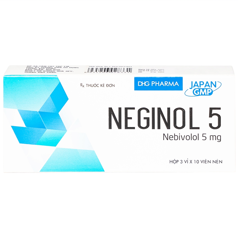 Hình ảnh Thuốc Neginol 5 DHG điều trị tăng huyết áp vô căn (3 vỉ x 10 viên)