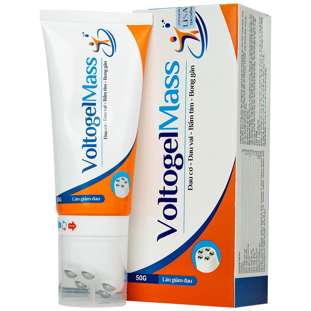 Hình ảnh Gel Voltogel Mass giảm đau cơ, đau vai, bầm tím, bong gân (50g)