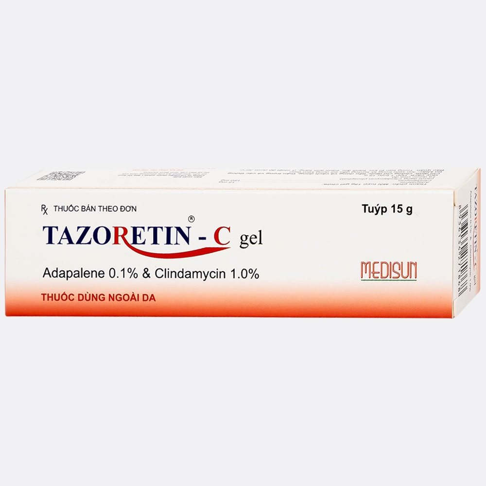 Hình ảnh Thuốc bôi ngoài da Tazoretin - C Gel 15g Medisun điều trị tại chỗ mụn trứng cá